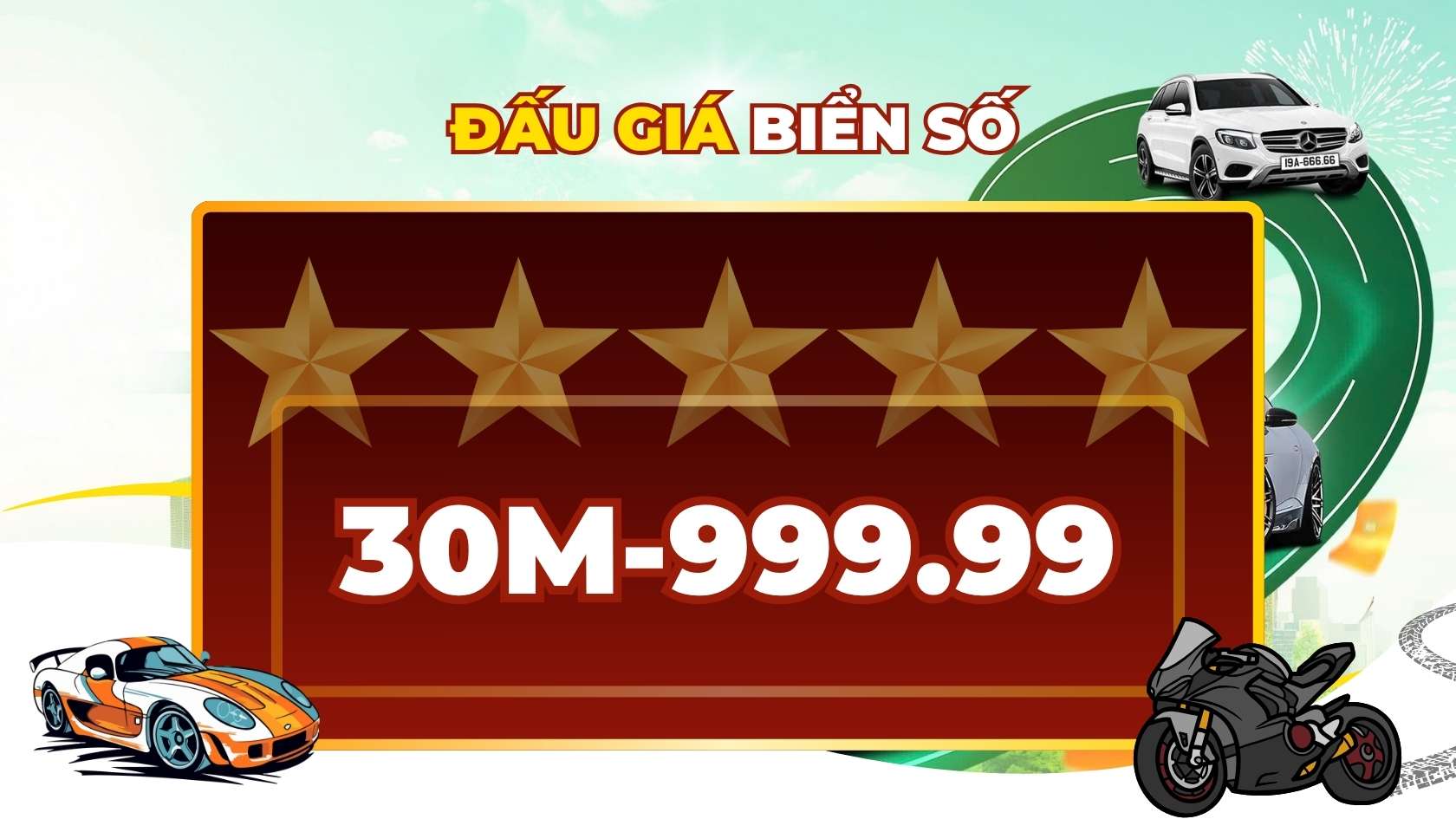 Kết quả đấu giá biển số ngày 14/07/2025: Biển số ngũ quý 30M-999.99 trúng giá 6,5 tỷ đồng tại Hà Nội