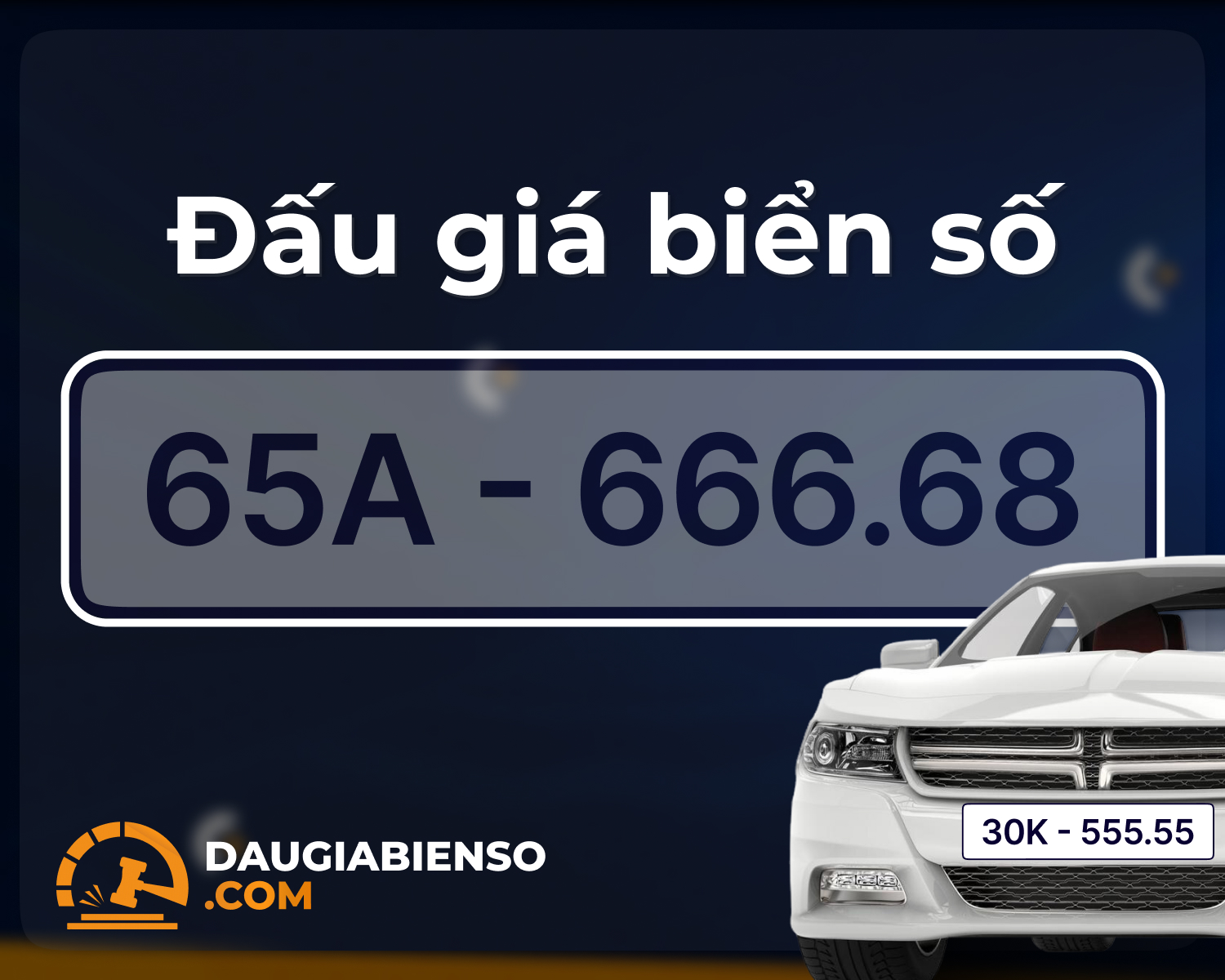 Biển số 65A-666.68 trúng đấu giá tại Cần Thơ: 670 triệu đồng cho dãy số phong thủy giàu tiềm năng đầu tư