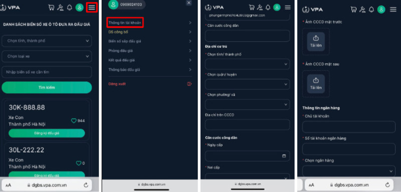 Hướng Dẫn Chi Tiết Cách Đăng Ký Tài Khoản Đấu Giá Biển Số Xe Ô Tô Online