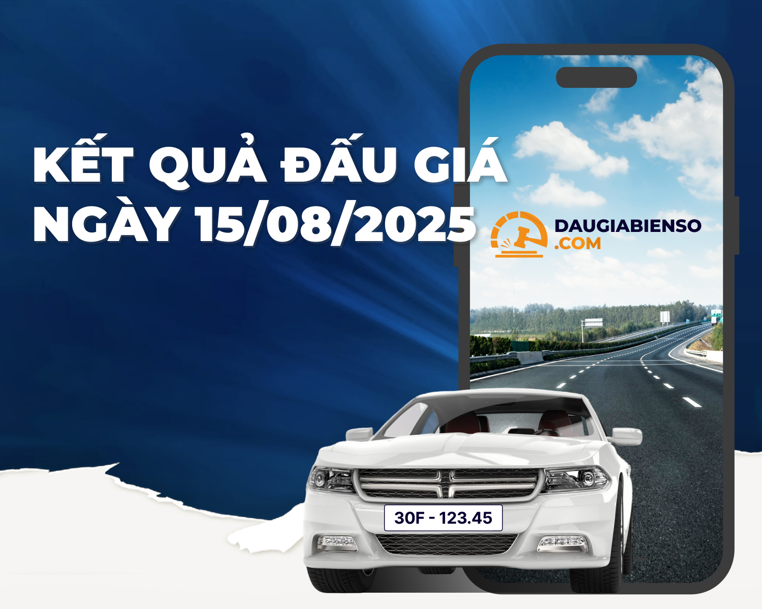 Kết quả đấu giá biển số ngày 15/08/2025: Hai biển ngũ quý 8 và 6 của Hà Nội dẫn đầu