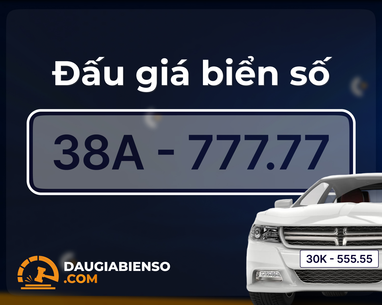 Biển số 38A-777.77 tại Hà Tĩnh trúng đấu giá 975 triệu đồng – ngũ quý 7 hiếm, biểu tượng phong thủy may mắn và thịnh vượng, mang ý nghĩa tài lộc trường tồn